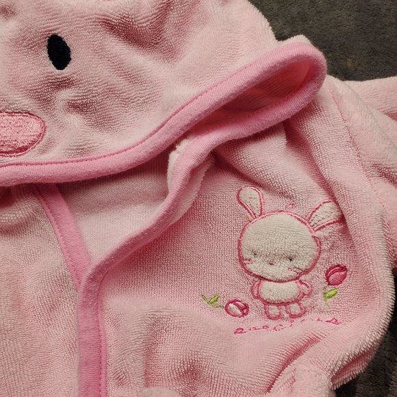 Bathing Bunny Pink Bath Robe Towel Girls Swim - Picture 2 of 7